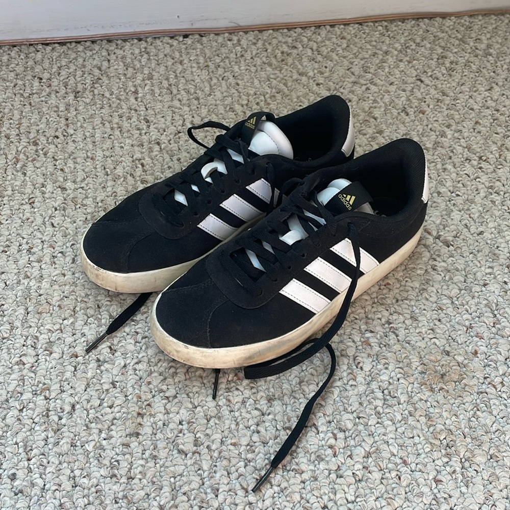 Adidas Black and White Women's Sneakers